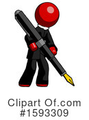 Red Design Mascot Clipart #1593309 by Leo Blanchette