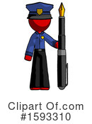Red Design Mascot Clipart #1593310 by Leo Blanchette