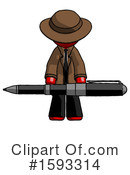 Red Design Mascot Clipart #1593314 by Leo Blanchette