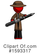 Red Design Mascot Clipart #1593317 by Leo Blanchette