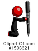 Red Design Mascot Clipart #1593321 by Leo Blanchette