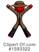 Red Design Mascot Clipart #1593322 by Leo Blanchette