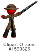 Red Design Mascot Clipart #1593326 by Leo Blanchette