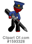 Red Design Mascot Clipart #1593328 by Leo Blanchette