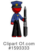 Red Design Mascot Clipart #1593333 by Leo Blanchette