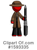 Red Design Mascot Clipart #1593335 by Leo Blanchette