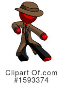 Red Design Mascot Clipart #1593374 by Leo Blanchette