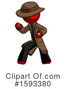 Red Design Mascot Clipart #1593380 by Leo Blanchette