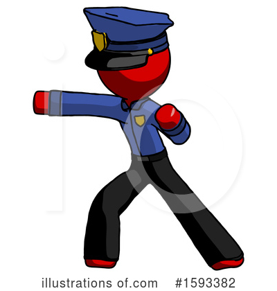Royalty-Free (RF) Red Design Mascot Clipart Illustration by Leo Blanchette - Stock Sample #1593382