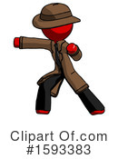 Red Design Mascot Clipart #1593383 by Leo Blanchette