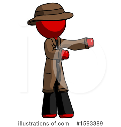 Royalty-Free (RF) Red Design Mascot Clipart Illustration by Leo Blanchette - Stock Sample #1593389