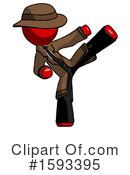 Red Design Mascot Clipart #1593395 by Leo Blanchette