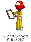 Red Design Mascot Clipart #1598057 by Leo Blanchette