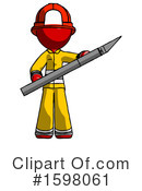Red Design Mascot Clipart #1598061 by Leo Blanchette
