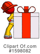 Red Design Mascot Clipart #1598082 by Leo Blanchette