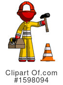 Red Design Mascot Clipart #1598094 by Leo Blanchette