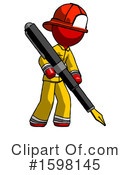 Red Design Mascot Clipart #1598145 by Leo Blanchette