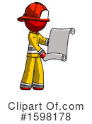 Red Design Mascot Clipart #1598178 by Leo Blanchette