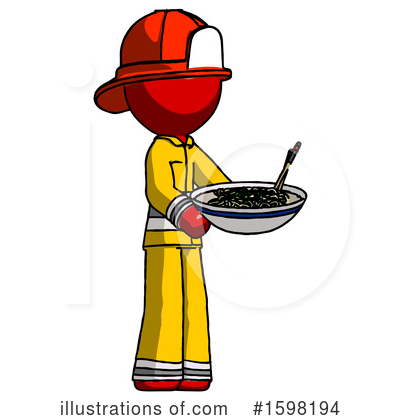 Royalty-Free (RF) Red Design Mascot Clipart Illustration by Leo Blanchette - Stock Sample #1598194