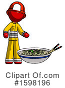 Red Design Mascot Clipart #1598196 by Leo Blanchette
