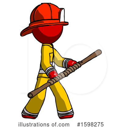 Royalty-Free (RF) Red Design Mascot Clipart Illustration by Leo Blanchette - Stock Sample #1598275