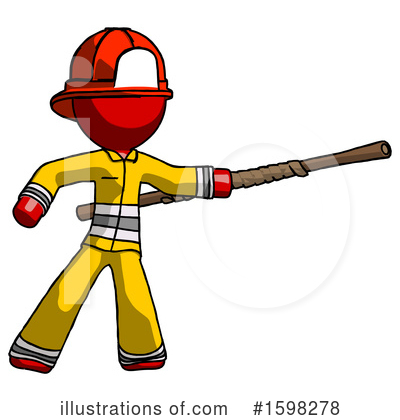 Royalty-Free (RF) Red Design Mascot Clipart Illustration by Leo Blanchette - Stock Sample #1598278