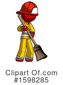 Red Design Mascot Clipart #1598285 by Leo Blanchette