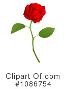 Red Rose Clipart #1086754 by AtStockIllustration