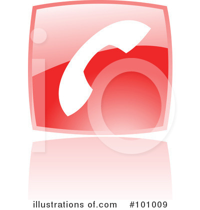 Royalty-Free (RF) Red Square Icon Clipart Illustration by cidepix - Stock Sample #101009