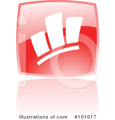 Royalty-Free (RF) Red Square Icon Clipart Illustration by cidepix - Stock Sample #101017