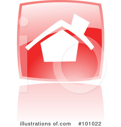 Royalty-Free (RF) Red Square Icons Clipart Illustration by cidepix - Stock Sample #101022