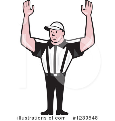 Royalty-Free (RF) Referee Clipart Illustration by patrimonio - Stock Sample #1239548