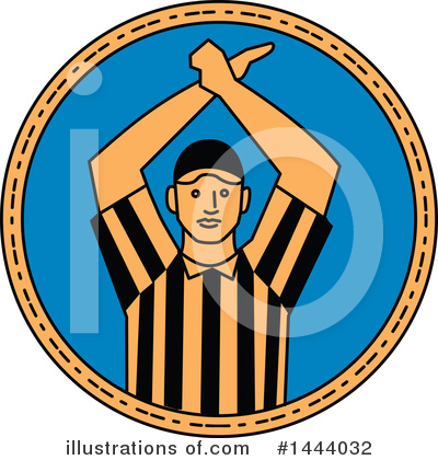 Royalty-Free (RF) Referee Clipart Illustration by patrimonio - Stock Sample #1444032