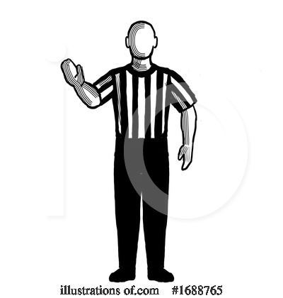 Royalty-Free (RF) Referee Clipart Illustration by patrimonio - Stock Sample #1688765