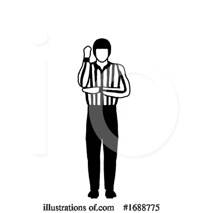 Royalty-Free (RF) Referee Clipart Illustration by patrimonio - Stock Sample #1688775