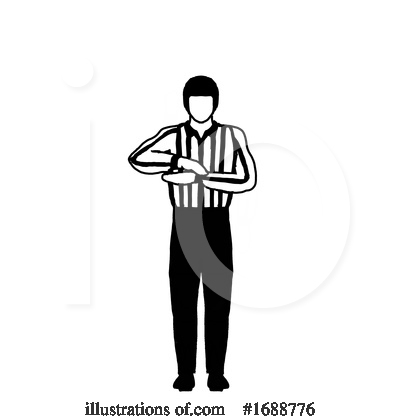 Royalty-Free (RF) Referee Clipart Illustration by patrimonio - Stock Sample #1688776