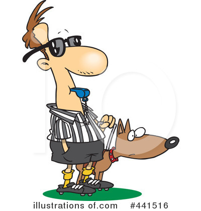 Royalty-Free (RF) Referee Clipart Illustration by toonaday - Stock Sample #441516