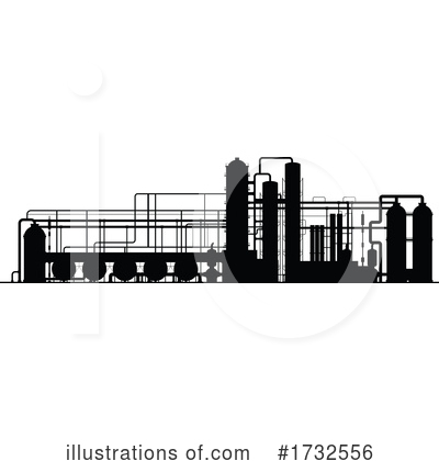 Refinery Clipart #1732556 by Vector Tradition SM