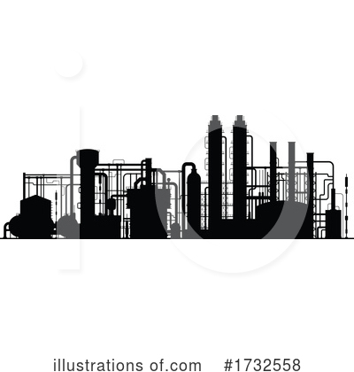 Refinery Clipart #1732558 by Vector Tradition SM