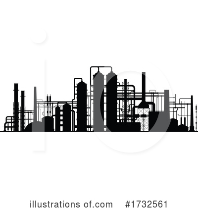 Refinery Clipart #1732561 by Vector Tradition SM