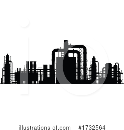 Refinery Clipart #1732564 by Vector Tradition SM