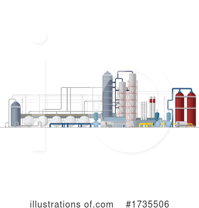 Refinery Clipart #1735506 by Vector Tradition SM