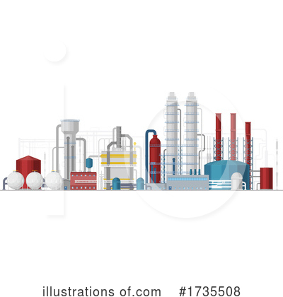 Refinery Clipart #1735508 by Vector Tradition SM