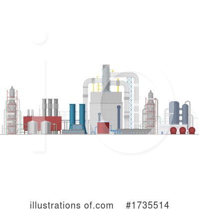 Refinery Clipart #1735514 by Vector Tradition SM