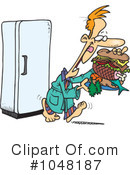 Refrigerator Clipart #1048187 by toonaday