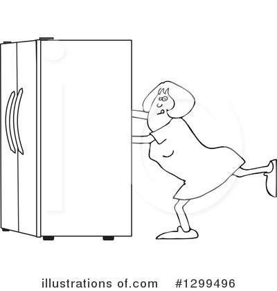 Royalty-Free (RF) Refrigerator Clipart Illustration by djart - Stock Sample #1299496