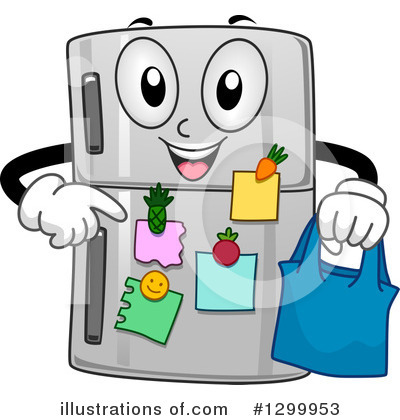 Royalty-Free (RF) Refrigerator Clipart Illustration by BNP Design Studio - Stock Sample #1299953