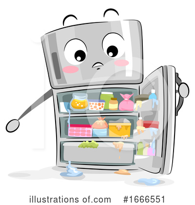 Royalty-Free (RF) Refrigerator Clipart Illustration by BNP Design Studio - Stock Sample #1666551