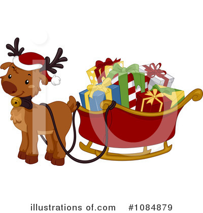 Santas Sleigh Clipart #1084879 by BNP Design Studio