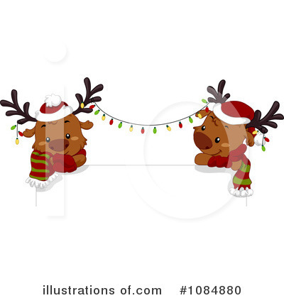 Royalty-Free (RF) Reindeer Clipart Illustration by BNP Design Studio - Stock Sample #1084880